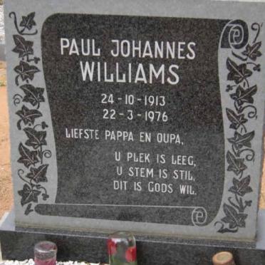 WILLIAMS Paul Johannes 1913-1976