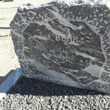 BEHR J.J. 1910-1988