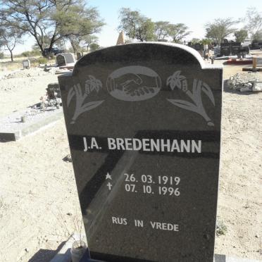 BREDENHANN J.A. 1919-1996