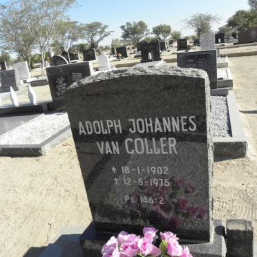 COLLER Adolph Johannes, van 1902-1975