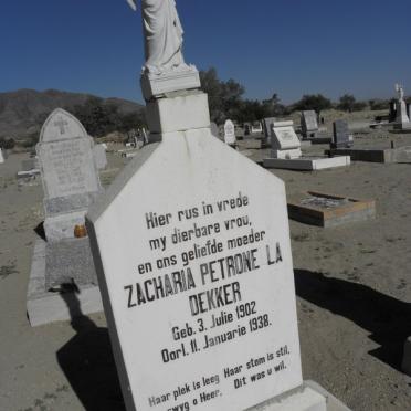 DEKKER Zacharia Petronella 1902-1938