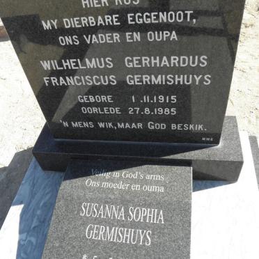 GERMISHUYS Wilhelmus Gerhardus Franciscus 1915-1985 &amp; Susanna Sophia 1927-2002