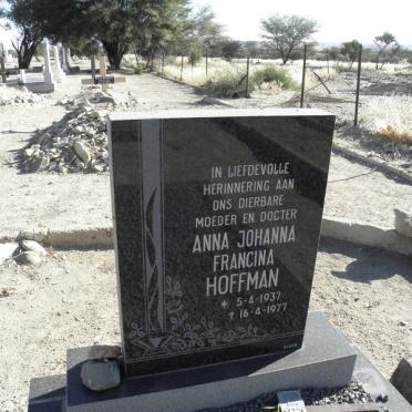 HOFFMAN Anna Johanna Francina 1937-1977