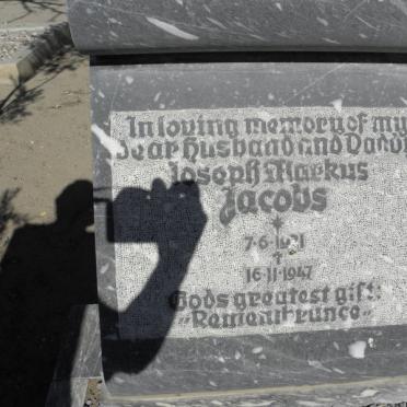 JACOBS Joseph Markus 19?1-1947