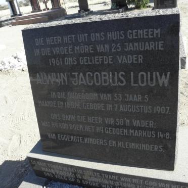 LOUW Alwyn Jacobus  1907-1961