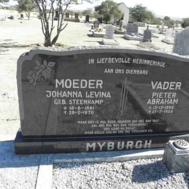 MYBURGH Pieter Abraham 1890-1956 &amp; Johanna Levina STEENKAMP 1881-1970