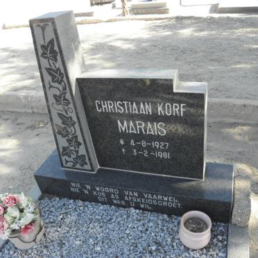 MARAIS Christiaan Korf 1927-1981