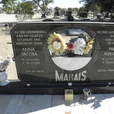 MARAIS Paul Albertus 1906-1990 &amp; Anna Jacoba 1916-1989