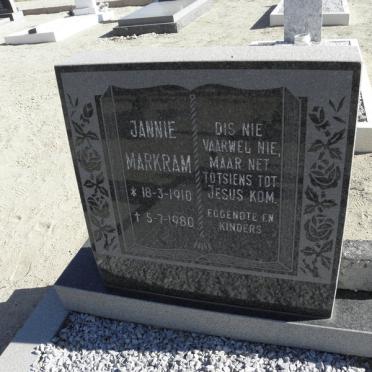 MARKRAM Jannie 1910-1980