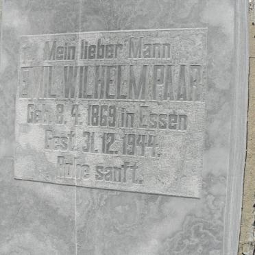 PAAR Emil Wilhelm 1869-1944