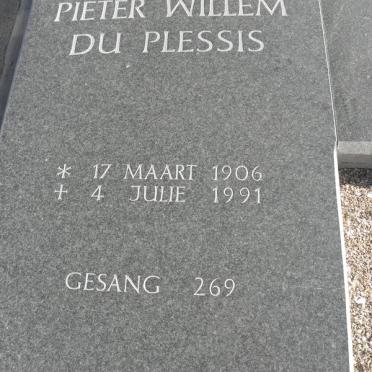 PLESSIS Pieter Willem, du 1906-1991