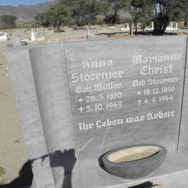 STOERMER Anna nee MULLER 1870-1949 :: CHRIST Marianne nee STOERMER 1896-1944