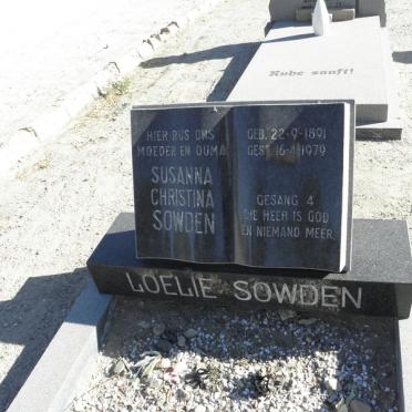 SOWDEN Susanna Christina 1891-1979