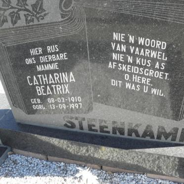 STEENKAMP Lukas Jan Harms 1913-1977 &amp; Catharina Beatrix 1910-1997