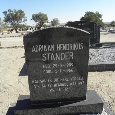 STANDER Adriaan Hendrikus 1909-1966