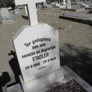 STADLER Seuntjie -1946 :: STADLER Dogtertjie -1949