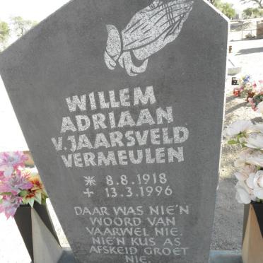 VERMEULEN Willem Adriaan v. Jaarsveld 1918-1996