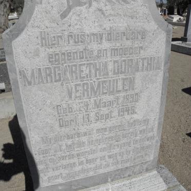 VERMEULEN Margaretha Dorathia 1890-1945