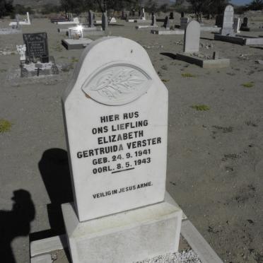 VERSTER Elizabeth Gertruida 1941-1943
