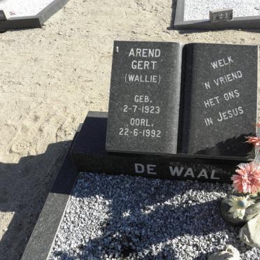 WAAL Arend Gert, de 1923-1992