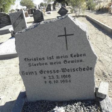 WEISCHEDE Heinz, Grosse 1919-1984