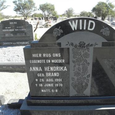 WIID Anna Hendrika nee BRAND 1901-1970