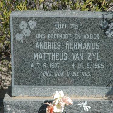 ZYL Andries Hermanus Mattheüs, van 1907-1965