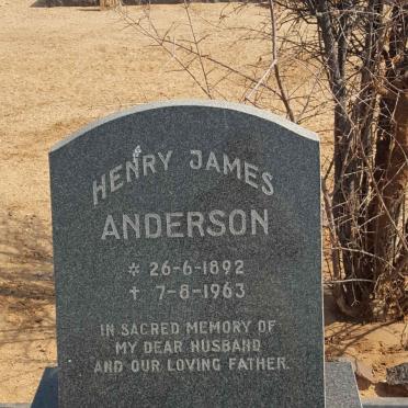 ANDERSON Henry James 1892-1963