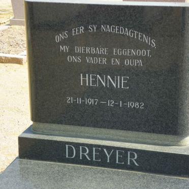 DREYER Hennie 1917-1982