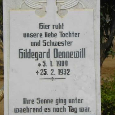 DENNEWILL Hildegard 1909-1932