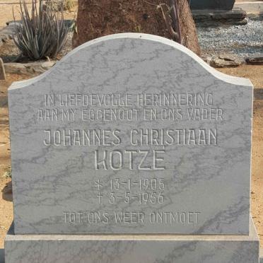 KOTZE Johannes Christiaan 1905-1956