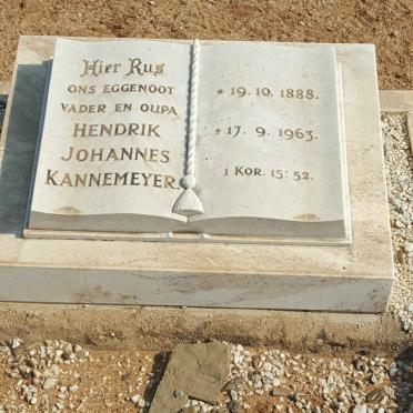 KANNEMEYER Hendrik Johannes 1888-1963