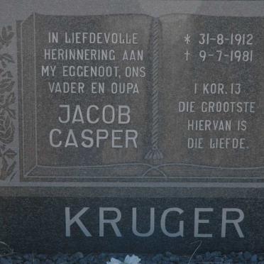KRUGER Jacob Casper 1912-1981