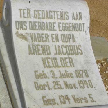 KEULDER Arend Jacobus 1878-1940