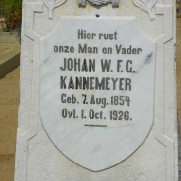 KANNEMEYER Johan W.F.G. 1854-1926