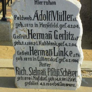 MULLER Adolf 1873-1904 :: GERLITZ Herman 1863-1904 :: LINKE Herman 1878-1904