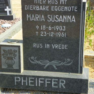 PHEIFFER Maria Susanna 1903-1961