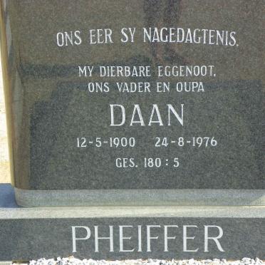 PHEIFFER Daan 1900-1976