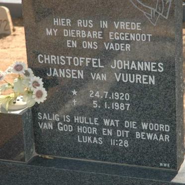 VUUREN Christoffel Johannes, Jansen van 1920-1987