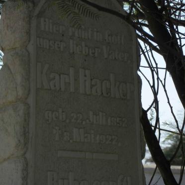 HACKER Karl 1852-1922