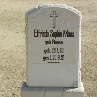 MAUS Elfriede Sophie nee ROESE 1892-1921