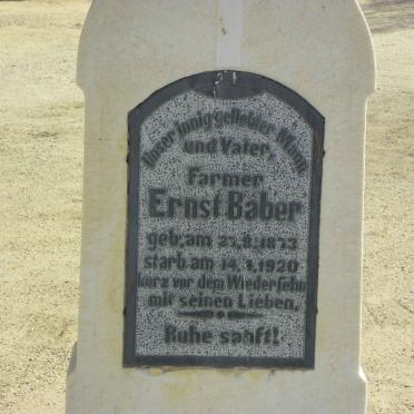BABER Ernst 1873-1920
