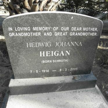 HEIGAN Hedwig Johanna nee SCHROTH 1914-2005