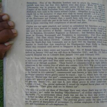 6. Information on the 1939-1945 War in Ceylon