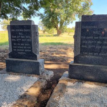 NEL Jan Jeremia Daniel 1875-1953 &amp; Barendina Danielina JANSE VAN RENSBURG 1882-1954