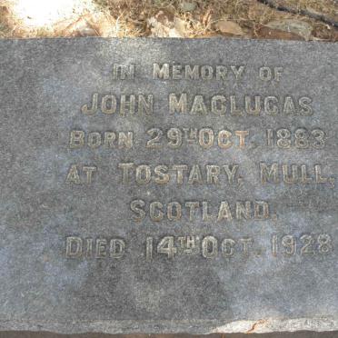 MACLUCAS John 1883-1928