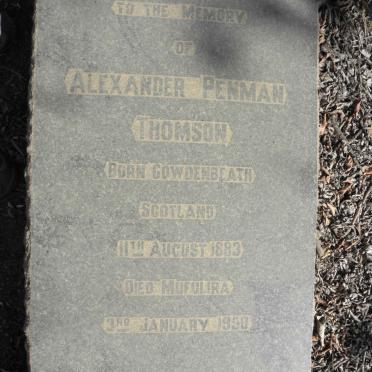 THOMSON Alexander Penman 1883-1950