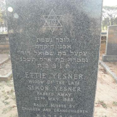 YESNER Ettie -1963