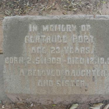 PORT Gertrude 1909-1932