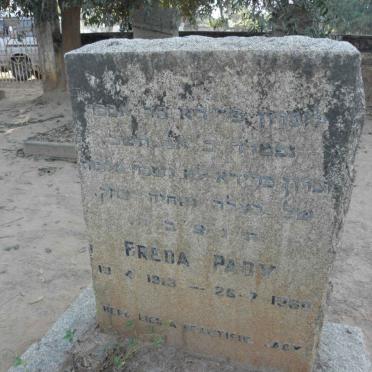 PADY Freda 1913-1960